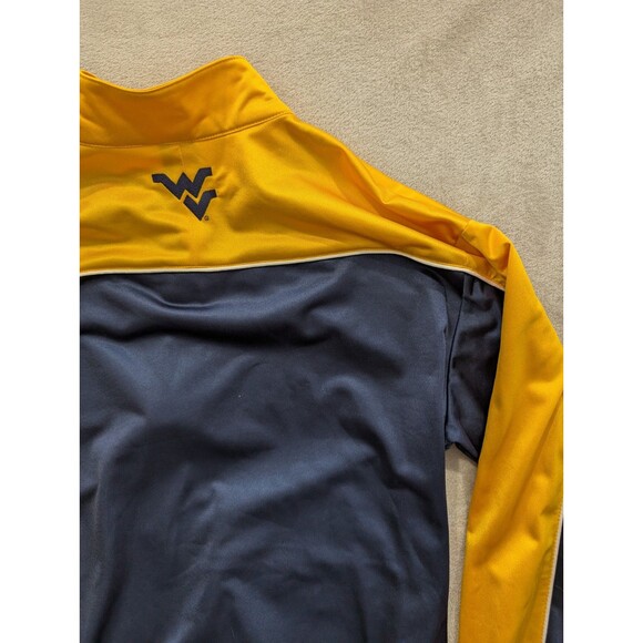 Vintage Nike Team Issued West Virginia Basketball Warm Up Shirt Size L Button Up - Picture 15 of 16